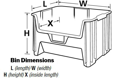 Giant Stack Container dimensions